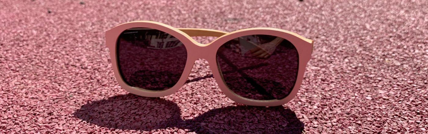 costa brava rose bamboo sunglasses