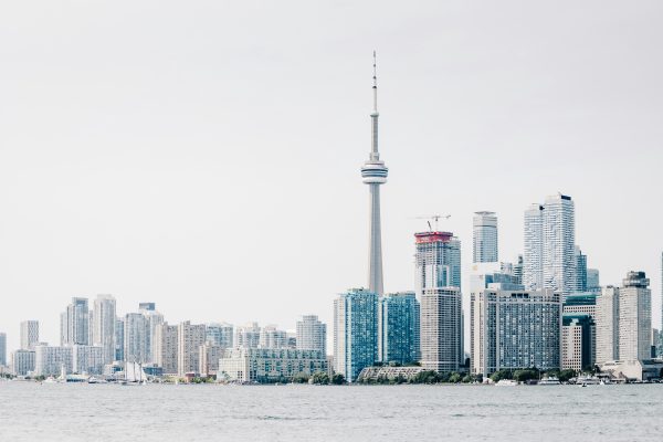 Toronto skyline seen from the water